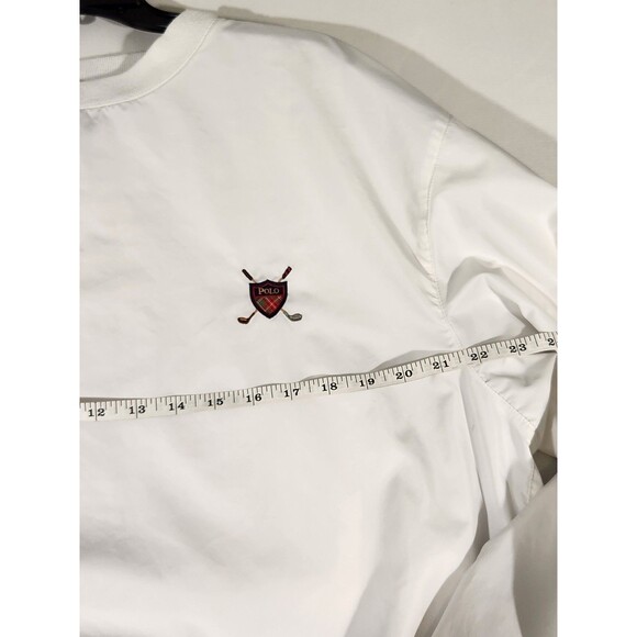Polo Golf Ralph Lauren Men's Golf White Pullover Jacket Size Large - Picture 8 of 11